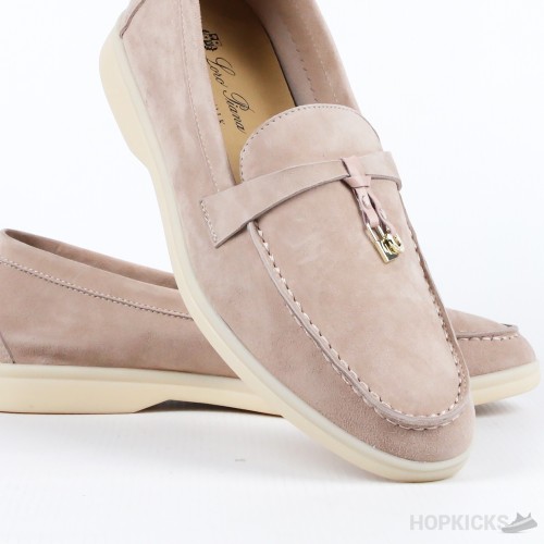 Loro Piana Brown Suede Summer Charms Walk Loafers (Premium Plus Batch)