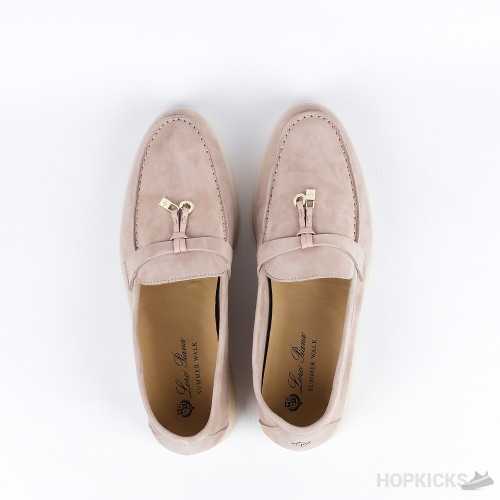 Loro Piana Brown Suede Summer Charms Walk Loafers (Premium Plus Batch)