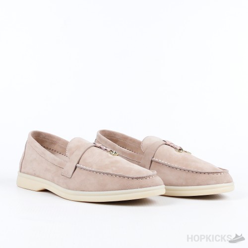 Loro Piana Brown Suede Summer Charms Walk Loafers (Premium Plus Batch)