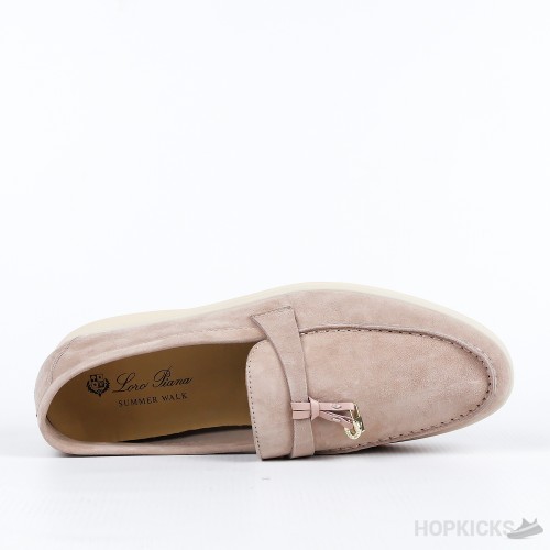 Loro Piana Brown Suede Summer Charms Walk Loafers (Premium Plus Batch)