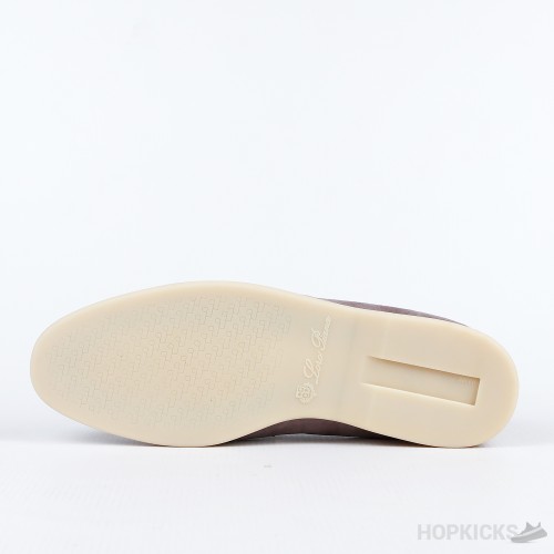 Loro Piana Beige Suede Summer Charms Walk Loafers (Premium Batch)