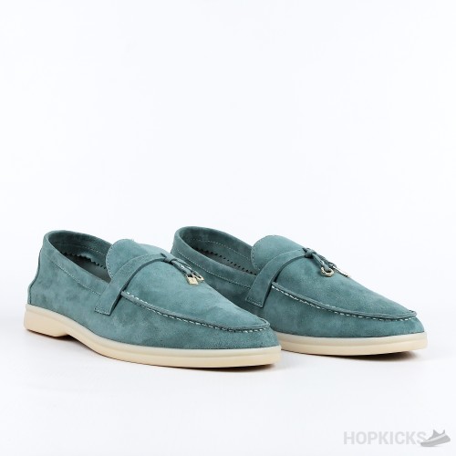 Loro Piana Sea Green Summer Charm Loafer (Premium Batch)