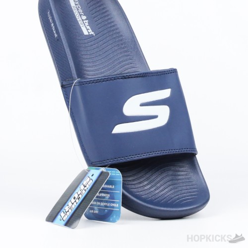 Skechers Hyper Burst Memory Foam Slide Blue