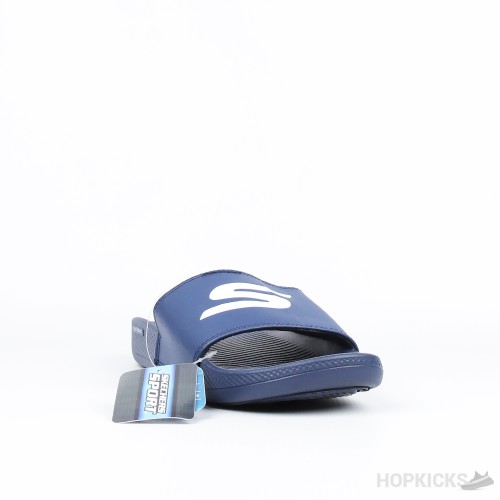 Skechers Hyper Burst Memory Foam Slide Blue