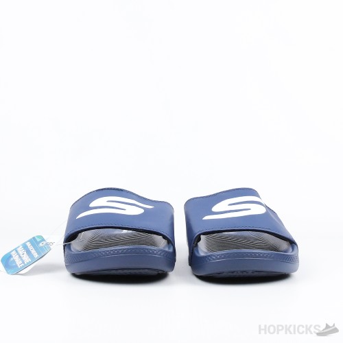 Skechers Hyper Burst Memory Foam Slide Blue