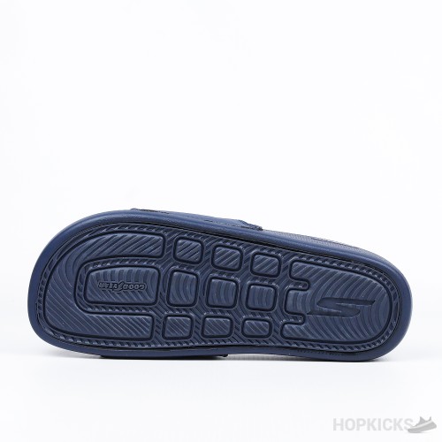 Skechers Hyper Burst Memory Foam Slide Blue