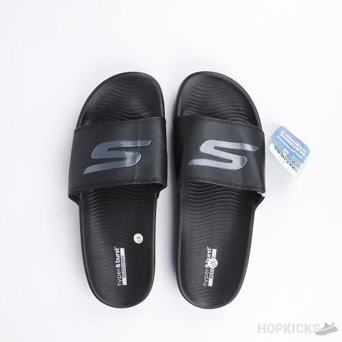 Skechers Hyper Burst Memory Foam Slide Black