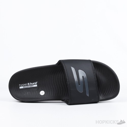 Skechers Hyper Burst Memory Foam Slide Black