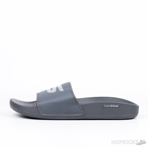 Skechers Hyper Burst Memory Foam Slide Grey 