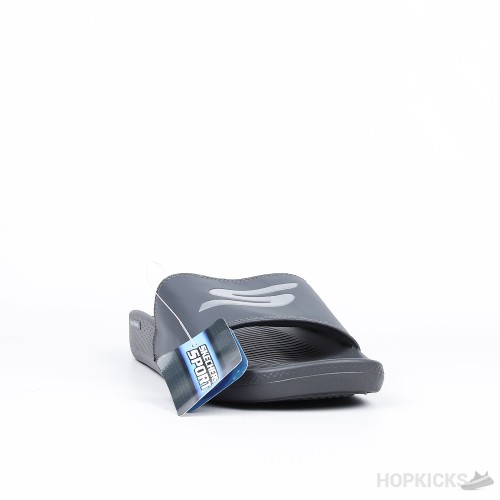 Skechers Hyper Burst Memory Foam Slide Grey 