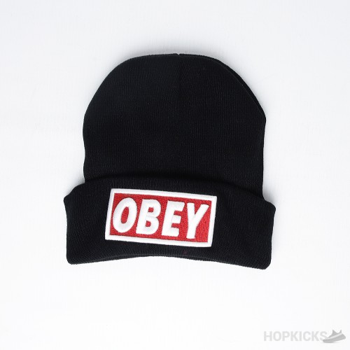 Obey Black Beanie