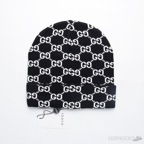 Gucci Interlocked Logo Woolen Hat in Black