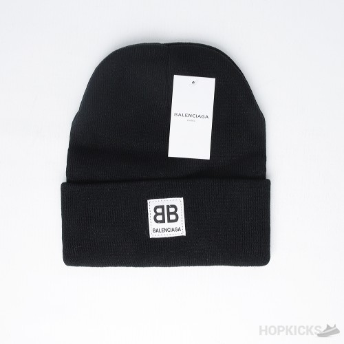 Balenciaga Black Wool Beanie