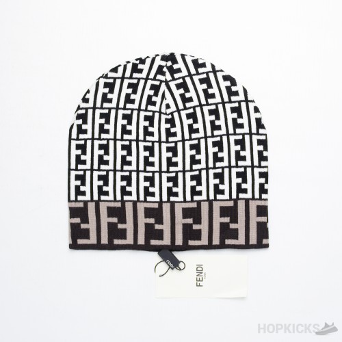 Fendi FF Logo Black Beanie