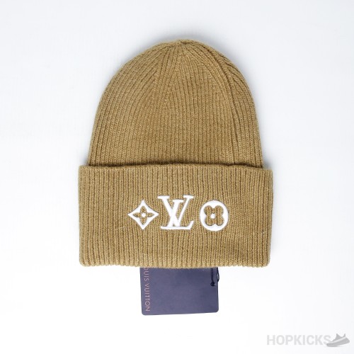 LV Headline Beanie Camel in Wool