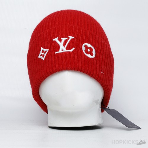 LV Headline Beanie Red in Wool