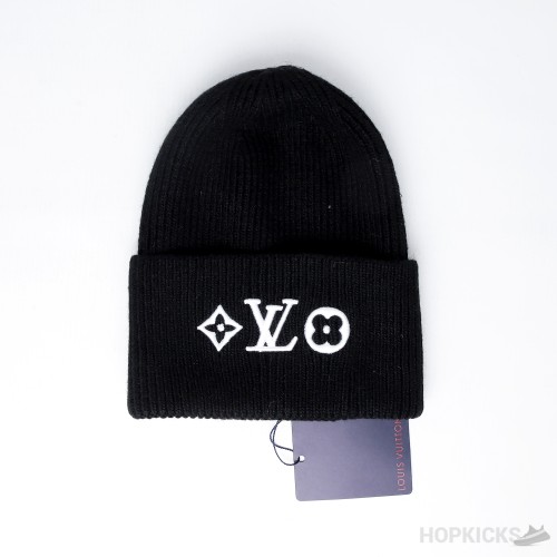 LV Headline Beanie Black in Wool