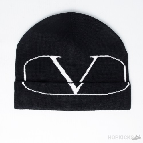 Valentino Garavani White Vlogo Beanie