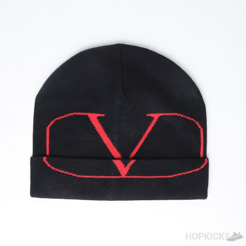 Valentino Garavani Red Vlogo Beanie