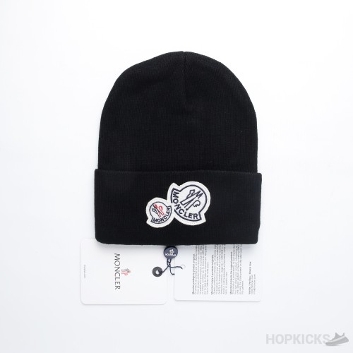 Logo Moncler Headwear Beanie Black