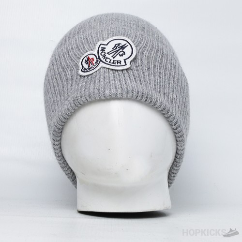 Logo Moncler Headwear Beanie Grey