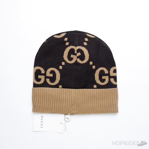 Gucci GG-Patterned Cashmere Knit Beanie