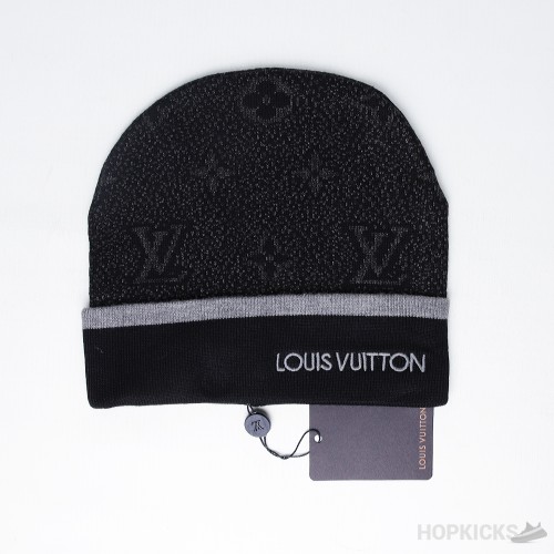 LV Monogram Black Beanie