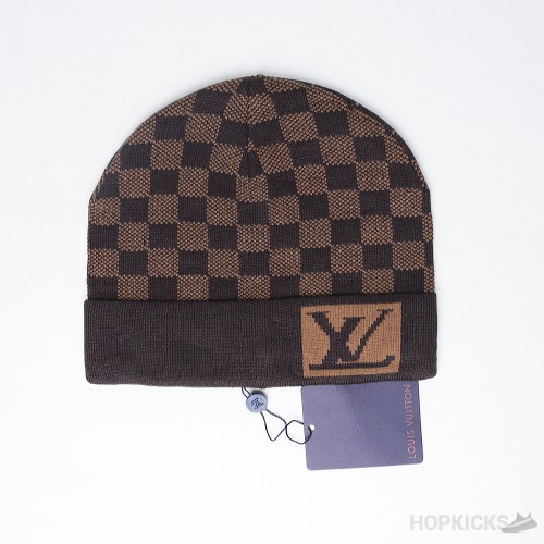 Luxurious Louis Vuitton Signature Beanie Brown