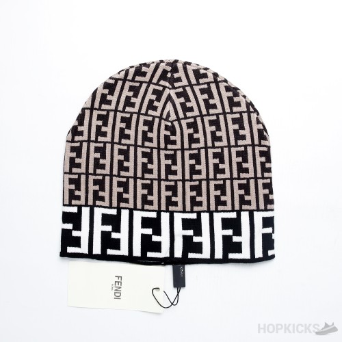 Fendi Women's Brown FF Wool Beanie