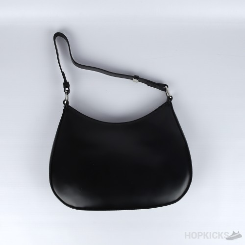 Prada Cleo brushed leather shoulder bag (Black) [Economy Batch]