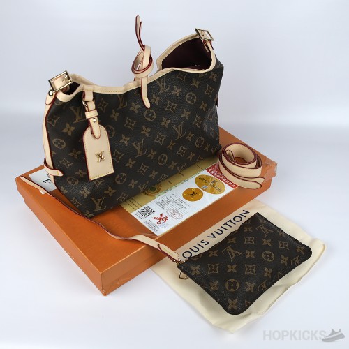 LV CarryAll MM Canvas Handbag Brown [Economy Batch]