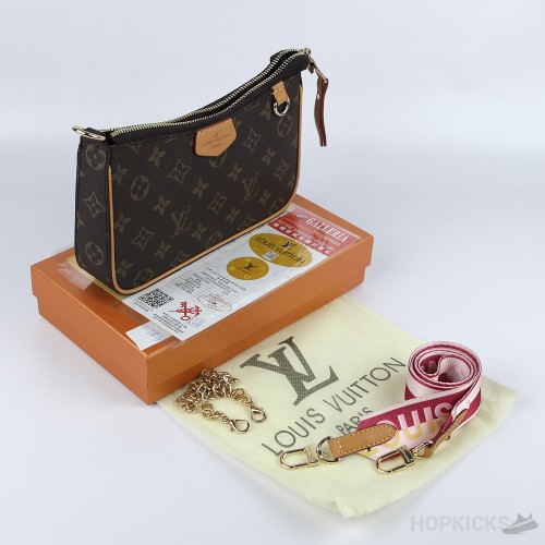 LV Women's Classic Retro Floral Pouch On Strap [Economy Batch]