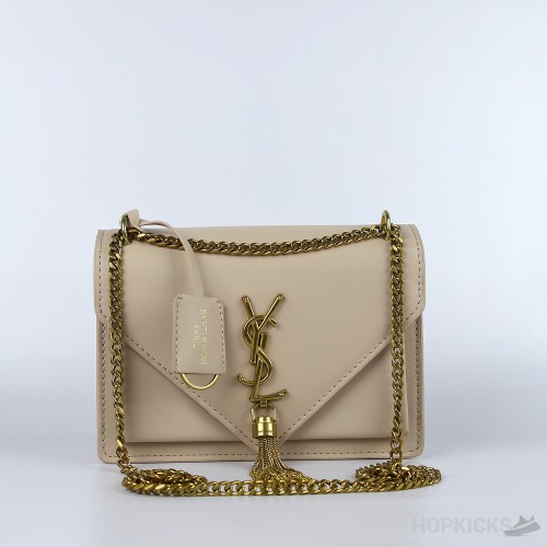 YSL Beige Uptown Chair Wallet [Economy Batch]