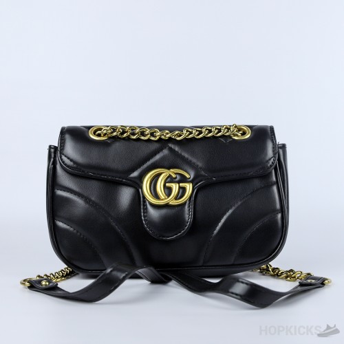 Gucci Black Leather Small Shoulder Bag