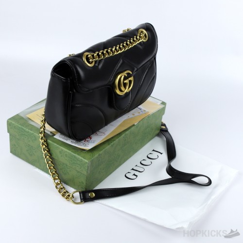 Gucci Black Leather Small Shoulder Bag