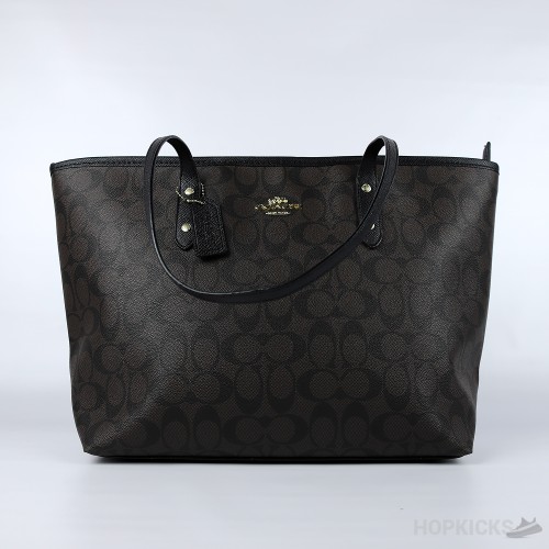Coach Dark Brown Tote Bag