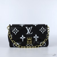 LV Black Quilted Bag
