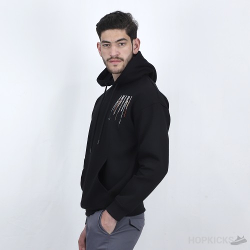 Amiri Embroidered Paint-Drip Hoodie