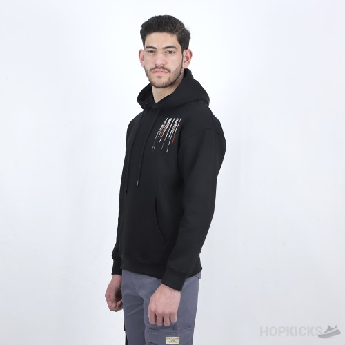 Amiri Embroidered Paint-Drip Hoodie