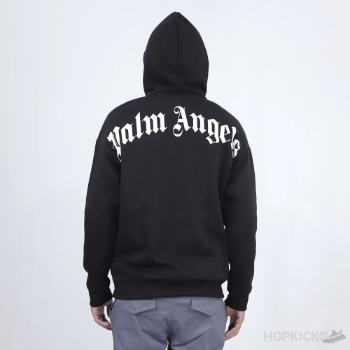 Palm Angels Logo-Print Cotton Hoodie