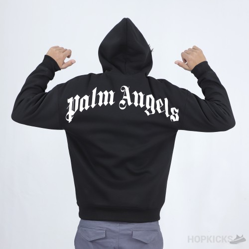 Palm Angels Logo-Print Cotton Hoodie