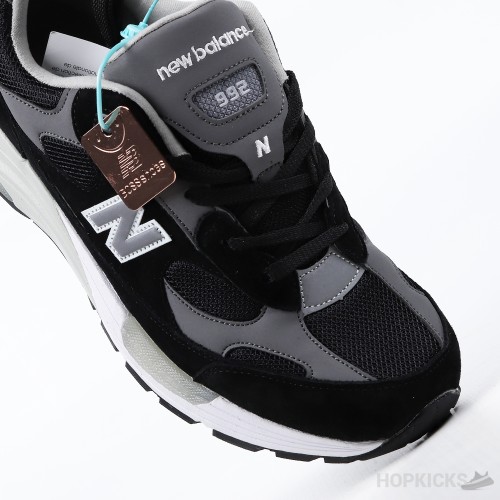 New Balance 992 Black Grey Suede (Premium Plus Batch)