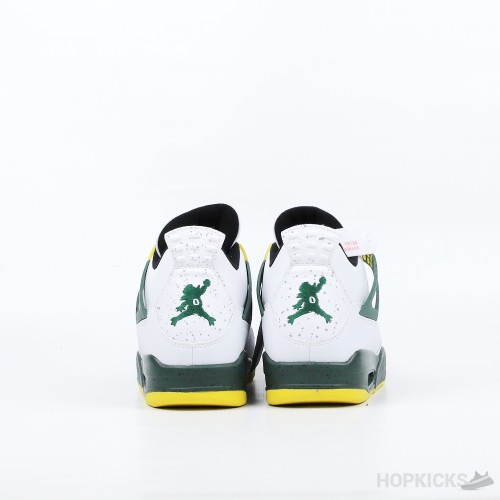 Air Jordan 4 Retro Oregon Ducks Duckman White (Premium Plus Batch)