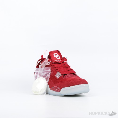 Air Jordan 4 Retro Oklahoma Sooners (Premium Plus Batch)