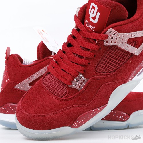 Air Jordan 4 Retro Oklahoma Sooners (Premium Plus Batch)