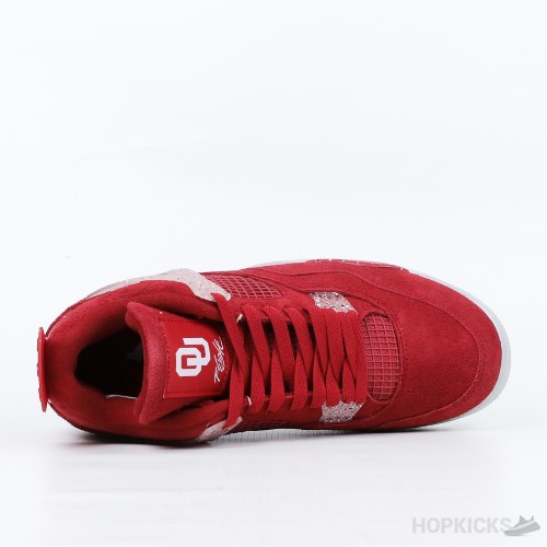 Air Jordan 4 Retro Oklahoma Sooners (Premium Plus Batch)