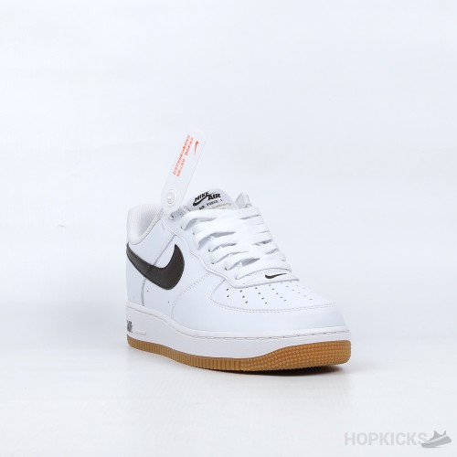 Air Force 1 Navy Swoosh Gum Sole ((Premium Plus)