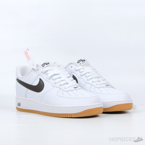 Air Force 1 Navy Swoosh Gum Sole ((Premium Plus)