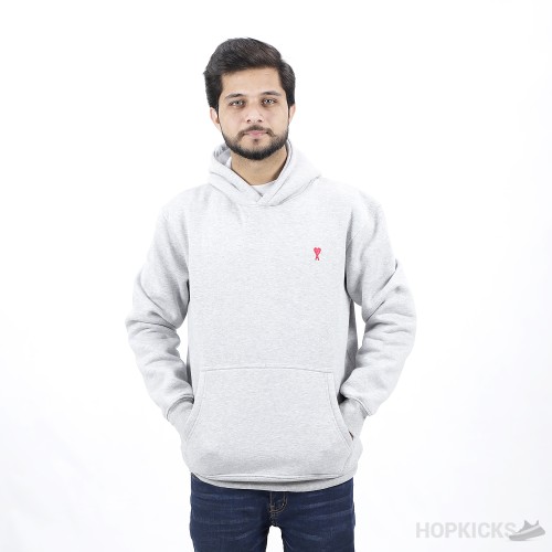 AMI Paris Ami de Coeur Organic-Cotton Hoodie (Premium Batch)