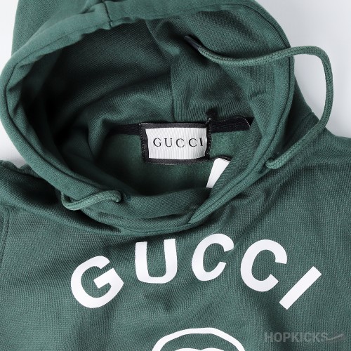 Gucci Green Cotton Logo Hoodie (Kid) (Premium Batch)